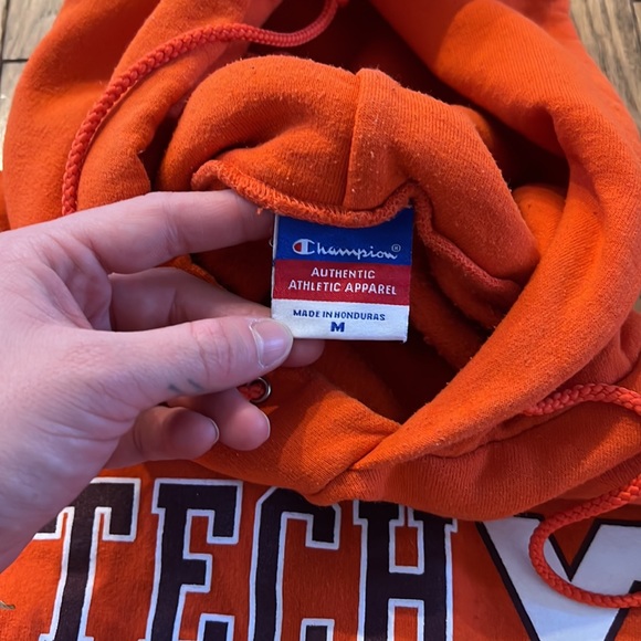 Orange Virginia Tech Champion sweatshirt - Picture 7 of 10